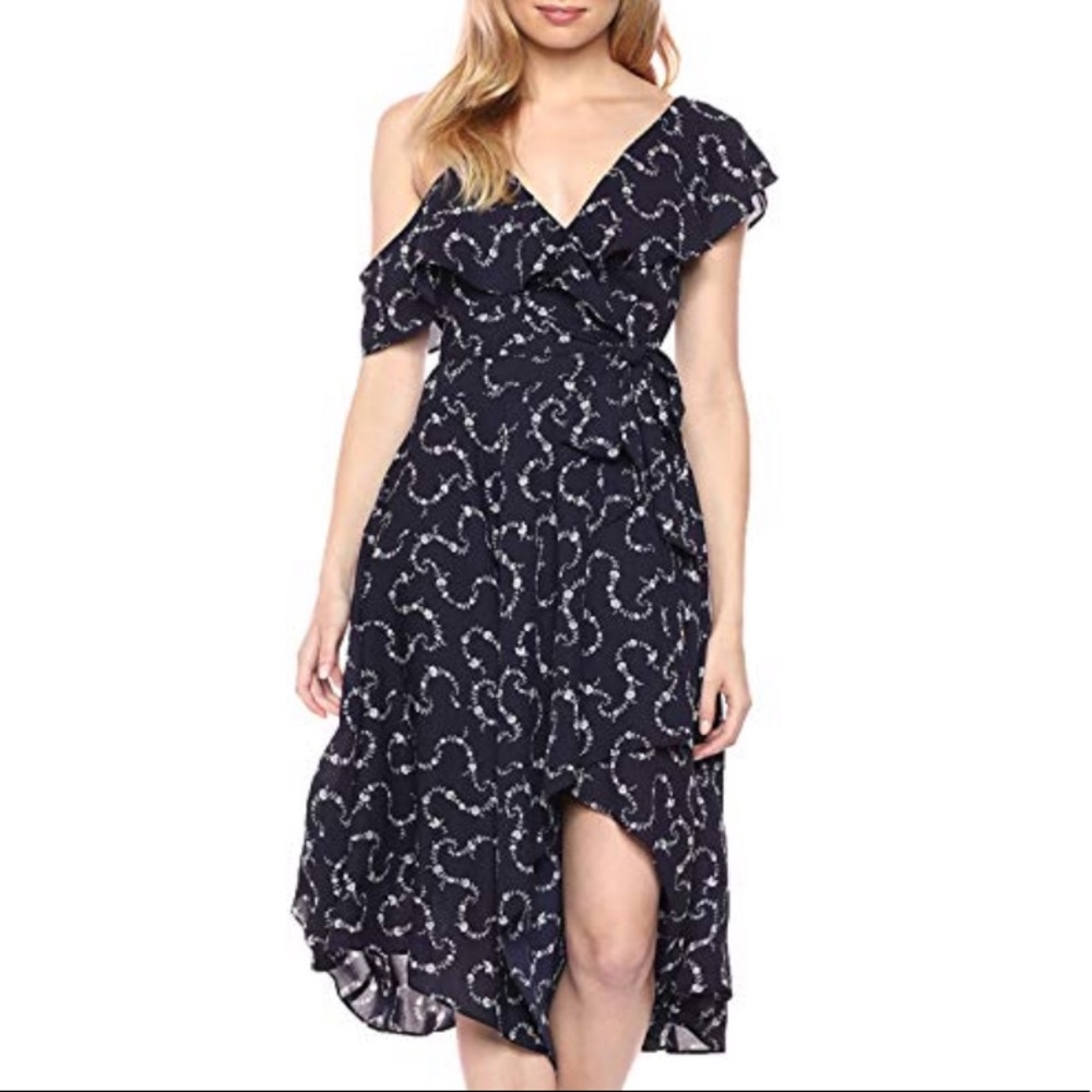 Likely Leilani Cold Shoulder Wrap Party Dress gown summer spring beach